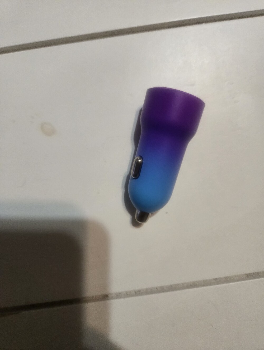 Purple & Blue Gradient USB Car Charger with Matching Charging Cable - Picture 5 of 6